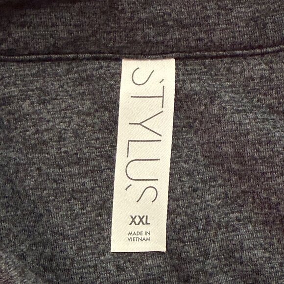 Stylus Men's Long Sleeve Stretch Buttons Casual French Indigo Shirt Size XXL NWT - Picture 8 of 11